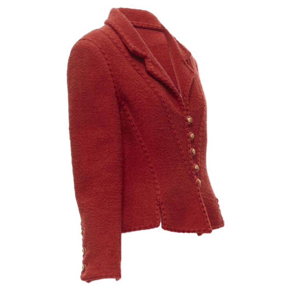 Chanel boucle tweed boned corset jacket - Picture 4 of 6